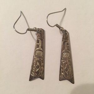 Silver earrings